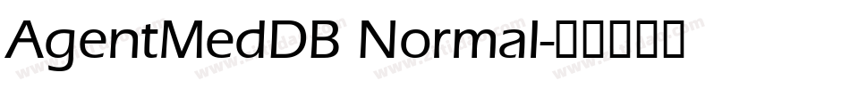AgentMedDB Normal字体转换